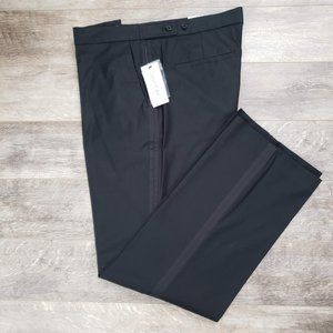 NWT Calvin Klein Black Tuxedo Dark Stripe Pants 36W 32L